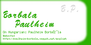 borbala paulheim business card